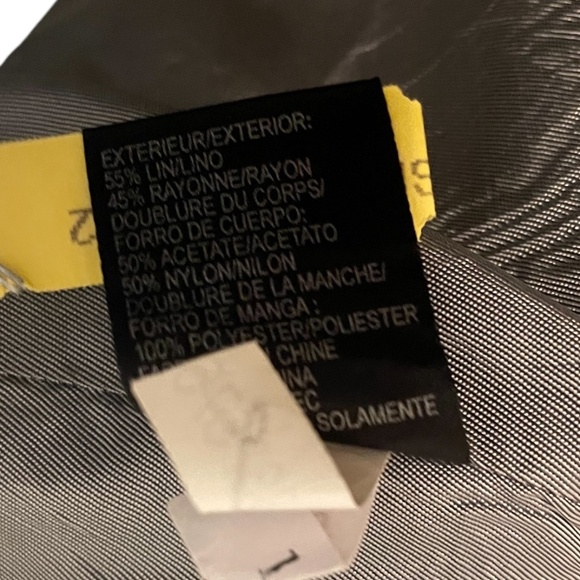 Tahari suit Blazer Silver/Metallic/Grey Set Single Breasted 3 Buttons 14P - Picture 13 of 13